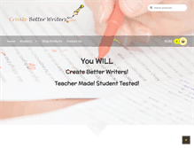 Tablet Screenshot of createbetterwriters.com
